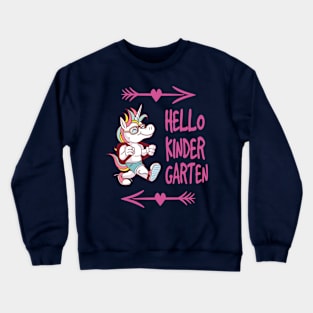 First day of kindergarten sign Crewneck Sweatshirt